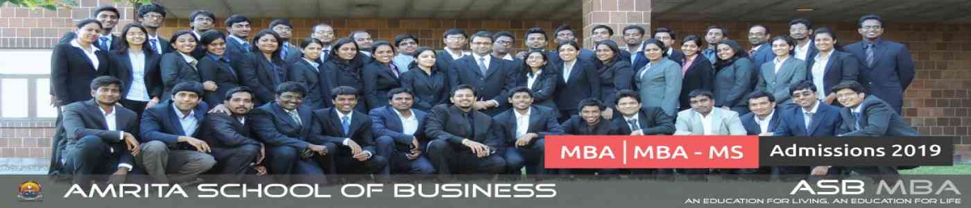 (ASB) Amrita School of Business - Department of Management Studies 