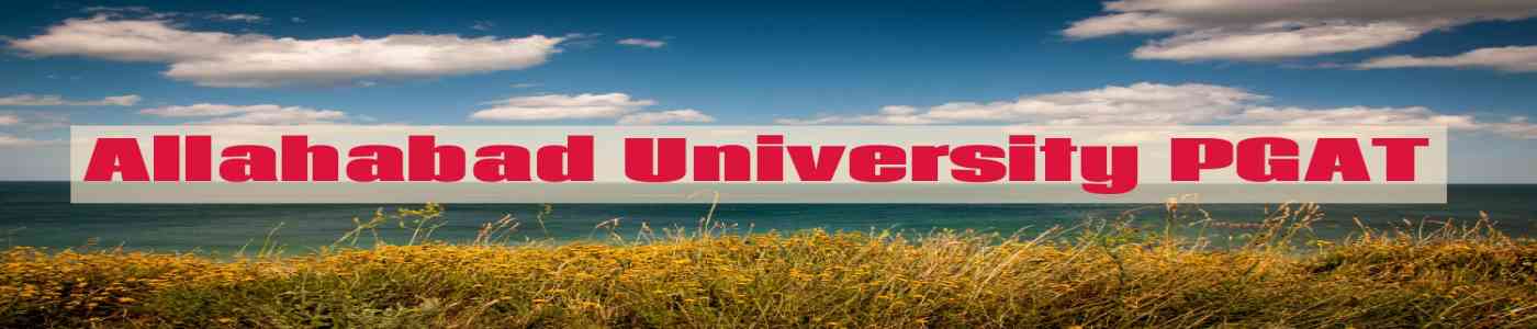 Allahabad University PGAT 2026