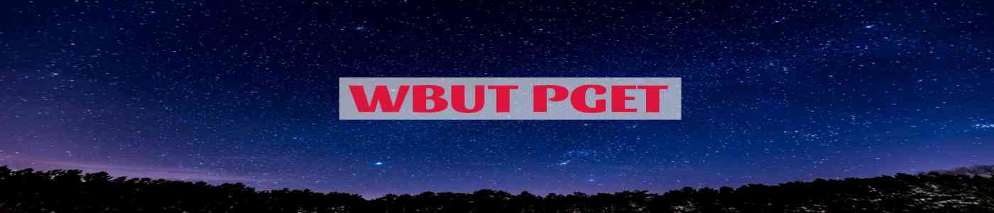 WBUT PGET 2026