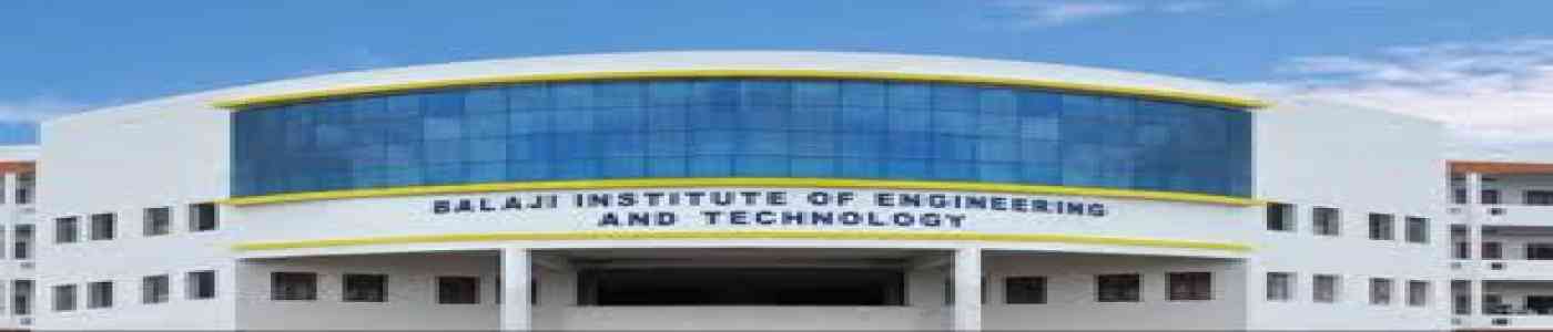 (BIET) Balaji Institute of Engineering and Technology (BIET) Balaji Institute of Engineering and Technology