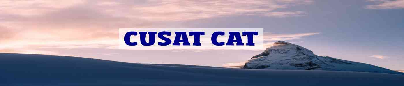 CUSAT CAT 2026 CUSAT CAT 2026