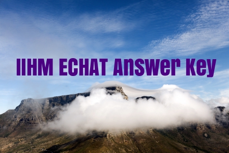 IIHM ECHAT Answer key