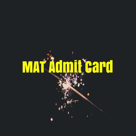 MAT Admit card