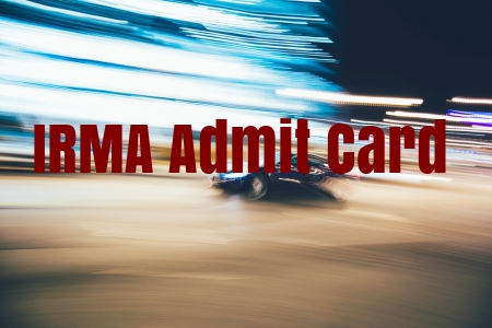 IRMA Admit card