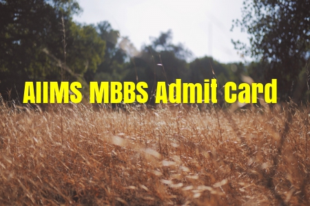 AIIMS MBBS Admit card 