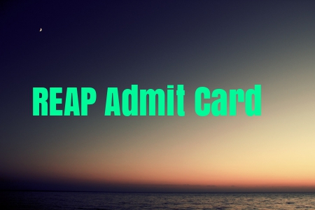 REAP Admit Card