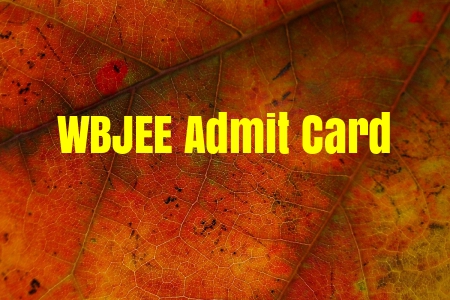 WBJEE Admit card