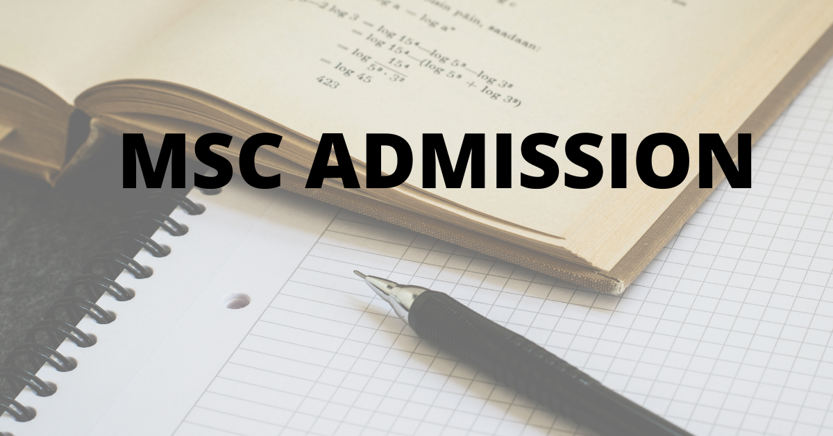 MSc Admission 2023-24