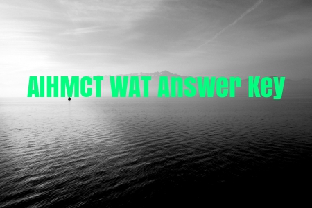AIHMCT Answer Key