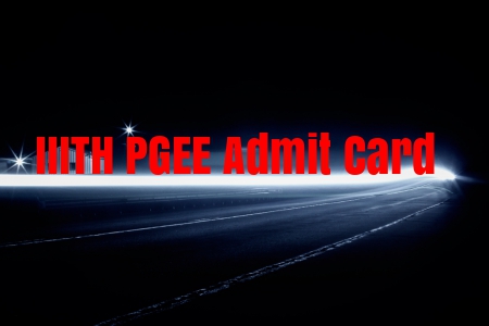 IIITH PGEE Admit card