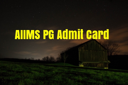 AIIMS PG Admit card