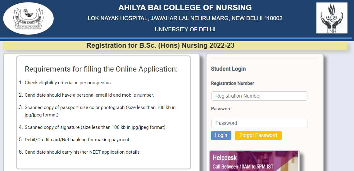 ahilyabai college of nursing application form