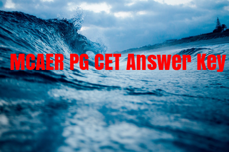MCAER PG CET Answer Key