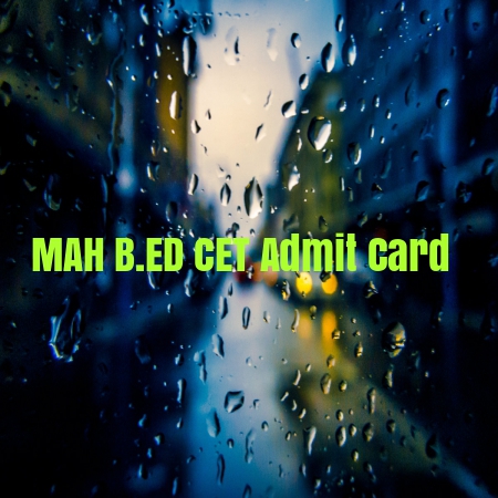MAH BHMCT CET Admit card
